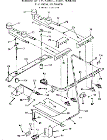 Burner Section parts for Kenmore Range 911.7268210 (9117268210, 911 7268210) from AppliancePartsPros.com