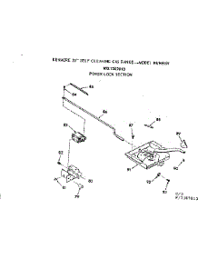 Power Lock Section parts for Kenmore Range 103.7387813 (1037387813, 103 7387813) from AppliancePartsPros.com