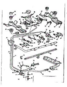Burner Section parts for Kenmore Range 103.7664004 (1037664004, 103 7664004) from AppliancePartsPros.com