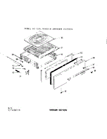 Broiler Section parts for Kenmore Range 119.7408110 (1197408110, 119 7408110) from AppliancePartsPros.com