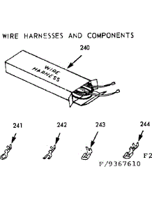 Harnesses And Components parts for Kenmore Range 103.9367640 (1039367640, 103 9367640) from AppliancePartsPros.com