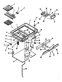 Main Top Section parts for Kenmore Range 911.4688611 (9114688611, 911 4688611) from AppliancePartsPros.com