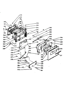 Oven Door Section parts for Kenmore Range 103.9356900 (1039356900, 103 9356900) from AppliancePartsPros.com