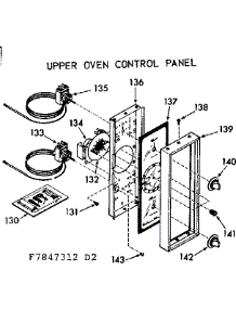 Upper Oven Control Panel parts for Kenmore Range 103.7847342 (1037847342, 103 7847342) from AppliancePartsPros.com