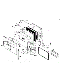 Upper Porcelain Door Section parts for Kenmore Range 850.4277040 (8504277040, 850 4277040) from AppliancePartsPros.com