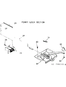 Power Lock Section parts for Kenmore Range 103.9877710 (1039877710, 103 9877710) from AppliancePartsPros.com