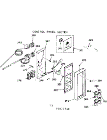 Control Panel Section parts for Kenmore Range 103.9877710 (1039877710, 103 9877710) from AppliancePartsPros.com