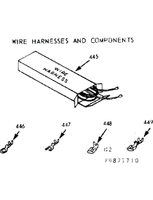 Wire Harness And Components parts for Kenmore Range 103.9877710 (1039877710, 103 9877710) from AppliancePartsPros.com