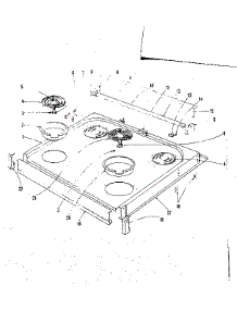 Cook Top Section parts for Kenmore Range 101.9036601 (1019036601, 101 9036601) from AppliancePartsPros.com