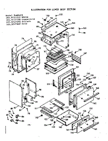 Lower Body Section parts for Kenmore Range 103.9727240 (1039727240, 103 9727240) from AppliancePartsPros.com