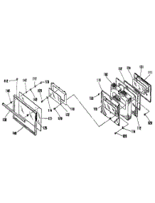 Oven Door Section parts for Kenmore Range 911.9871192 (9119871192, 911 9871192) from AppliancePartsPros.com