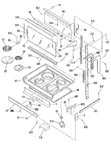 Main Top Section parts for Kenmore Range 911.9871192 (9119871192, 911 9871192) from AppliancePartsPros.com