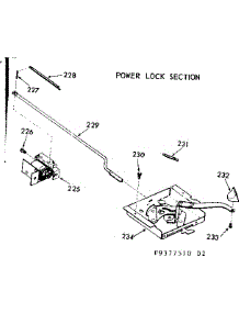 Power Lock Section parts for Kenmore Range 103.9377520 (1039377520, 103 9377520) from AppliancePartsPros.com