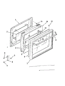 Full Glass Upper Oven And Lower Broiler Door parts for Kenmore Range 278.3288690 (2783288690, 278 3288690) from AppliancePartsPros.com