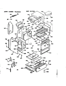 Body Section parts for Kenmore Range 103.7358010 (1037358010, 103 7358010) from AppliancePartsPros.com