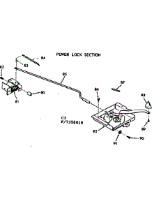 Power Lock Section parts for Kenmore Range 103.7358010 (1037358010, 103 7358010) from AppliancePartsPros.com