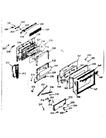 Oven Door Section parts for Kenmore Range 103.9867342 (1039867342, 103 9867342) from AppliancePartsPros.com