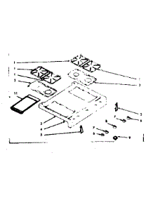 Main Top Section parts for Kenmore Range 103.7427061 (1037427061, 103 7427061) from AppliancePartsPros.com