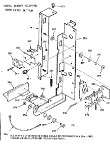 Door Catch Section parts for Kenmore Range 103.7907912 (1037907912, 103 7907912) from AppliancePartsPros.com