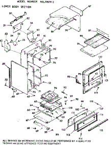 Lower Body Section parts for Kenmore Range 103.7907912 (1037907912, 103 7907912) from AppliancePartsPros.com