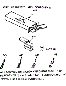 Wire Harnesses And Components parts for Kenmore Range 103.7907912 (1037907912, 103 7907912) from AppliancePartsPros.com
