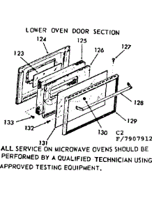 Lower Oven Door Section parts for Kenmore Range 103.7907912 (1037907912, 103 7907912) from AppliancePartsPros.com