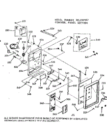Control Panel Section parts for Kenmore Range 103.7907912 (1037907912, 103 7907912) from AppliancePartsPros.com