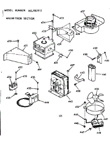 Magnetron Section parts for Kenmore Range 103.7907912 (1037907912, 103 7907912) from AppliancePartsPros.com