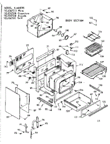 Body Section parts for Kenmore Range 103.9367520 (1039367520, 103 9367520) from AppliancePartsPros.com