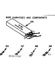 Wire Harnesses And Components parts for Kenmore Range 103.9367520 (1039367520, 103 9367520) from AppliancePartsPros.com