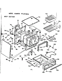Body Section parts for Kenmore Range 911.9178010 (9119178010, 911 9178010) from AppliancePartsPros.com