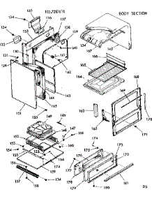 Body Section parts for Kenmore Range 103.7287610 (1037287610, 103 7287610) from AppliancePartsPros.com