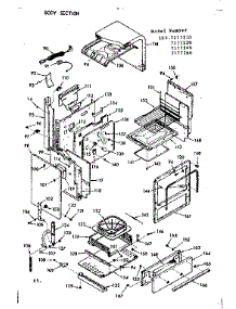 Body Section parts for Kenmore Range 103.7177260 (1037177260, 103 7177260) from AppliancePartsPros.com