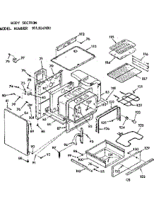Body Section parts for Kenmore Range 911.9247810 (9119247810, 911 9247810) from AppliancePartsPros.com