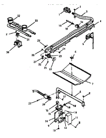 Oven Burner And Top Burner parts for Kenmore Range 119.7738990 (1197738990, 119 7738990) from AppliancePartsPros.com