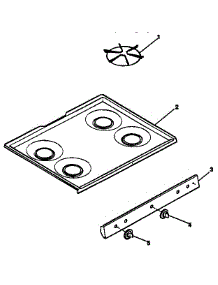 Main Top parts for Kenmore Range 119.7738990 (1197738990, 119 7738990) from AppliancePartsPros.com