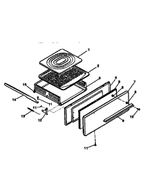 Broiler parts for Kenmore Range 119.7738990 (1197738990, 119 7738990) from AppliancePartsPros.com