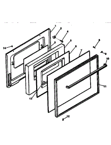 Oven Door parts for Kenmore Range 119.7738990 (1197738990, 119 7738990) from AppliancePartsPros.com
