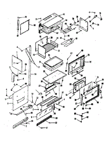 Illustration For Upper Body Section parts for Kenmore Range 911.9858710 (9119858710, 911 9858710) from AppliancePartsPros.com