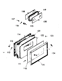 Lower Oven Door Section parts for Kenmore Range 103.7847361 (1037847361, 103 7847361) from AppliancePartsPros.com