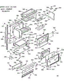 Upper Body Section parts for Kenmore Range 103.9867810 (1039867810, 103 9867810) from AppliancePartsPros.com