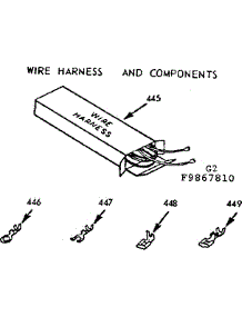 Wire Harness & Components parts for Kenmore Range 103.9867810 (1039867810, 103 9867810) from AppliancePartsPros.com