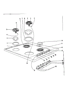 Cook Top Section parts for Kenmore Range 101.9336540 (1019336540, 101 9336540) from AppliancePartsPros.com