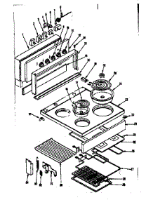 Top Section parts for Kenmore Range 119.9236700 (1199236700, 119 9236700) from AppliancePartsPros.com