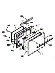Oven Door Section parts for Kenmore Range 103.9377221 (1039377221, 103 9377221) from AppliancePartsPros.com