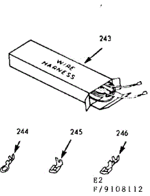 Wire Harnesses And Components parts for Kenmore Range 911.9108112 (9119108112, 911 9108112) from AppliancePartsPros.com