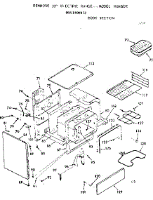 Body Section parts for Kenmore Range 911.9108112 (9119108112, 911 9108112) from AppliancePartsPros.com