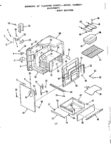 Body Section parts for Kenmore Range 911.9158411 (9119158411, 911 9158411) from AppliancePartsPros.com