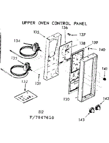 Upper Oven Control Panel parts for Kenmore Range 103.7847660 (1037847660, 103 7847660) from AppliancePartsPros.com