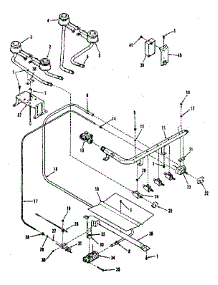 Burner Section parts for Kenmore Range 911.3618890 (9113618890, 911 3618890) from AppliancePartsPros.com